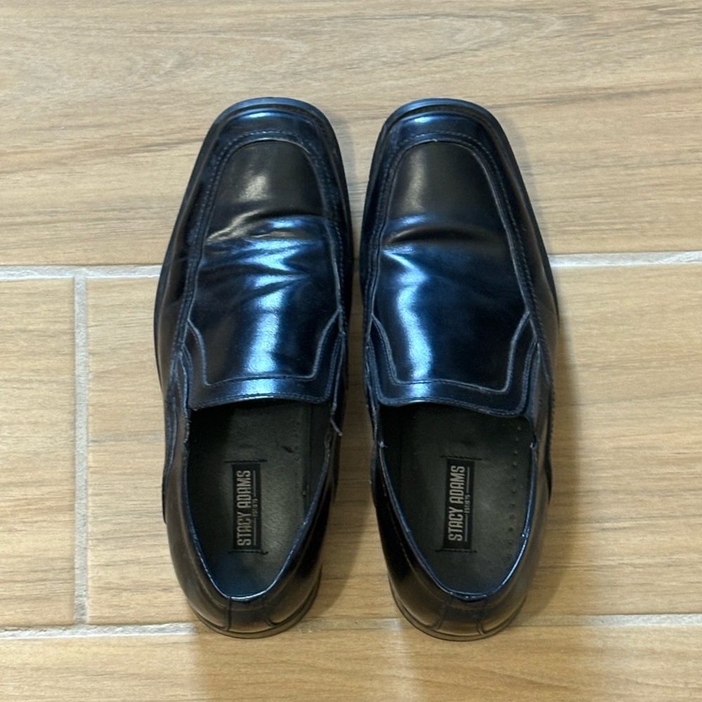 Stacy Adams Classic Black Men's Slip-On Loafers